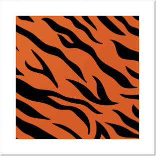 Tiger print Posters and Art